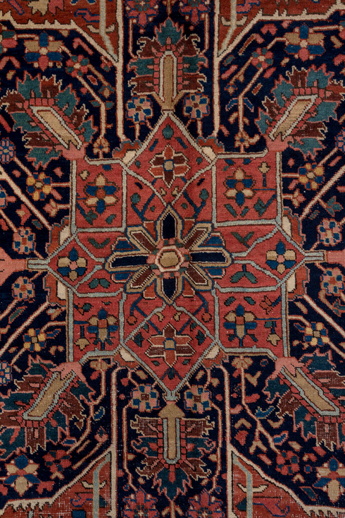 Antique Heriz Area Rug (8' x 11')